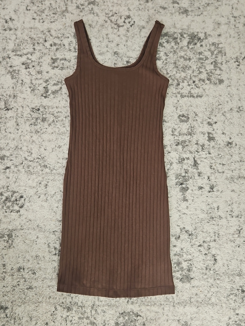 Old Navy Ribbed Tank Midi Dress - Brown